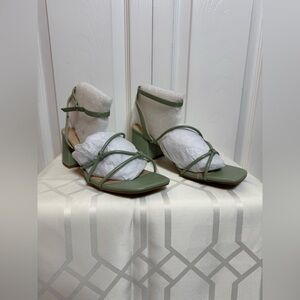 Soda Sage Green Strappy Heels